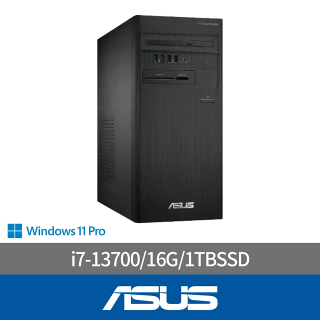 ASUS 華碩ASUS 華碩 i7十六核商用電腦(D700TE-713700001XS/i7-13700/B760/16G/1T SSD/CRD/DVD/W11P/500W/3Y)