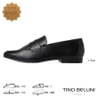 【TINO BELLINI 貝里尼】巴西進口牛皮經典平底樂福鞋FYLV026(黑)
