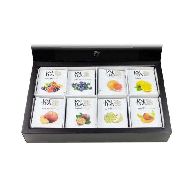 【JAF TEA】果香紅茶綜合禮盒 8風味共80茶包入/盒(節慶禮盒保鮮茶包系列 送禮自用 美觀大方)