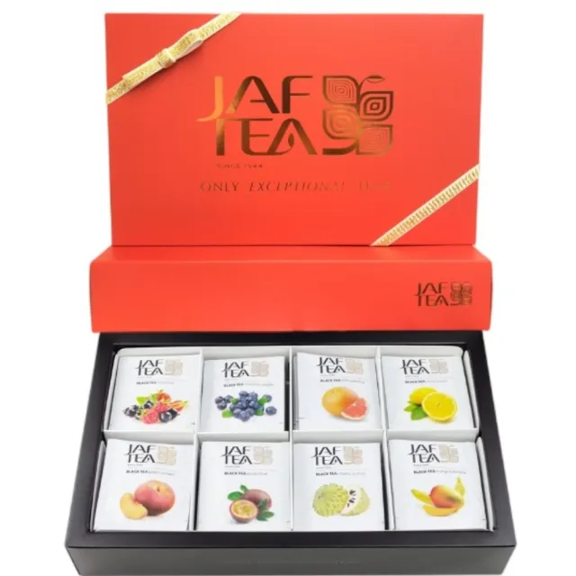 【JAF TEA】果香紅茶綜合禮盒 8風味共80茶包入/盒(節慶禮盒保鮮茶包系列 送禮自用 美觀大方)