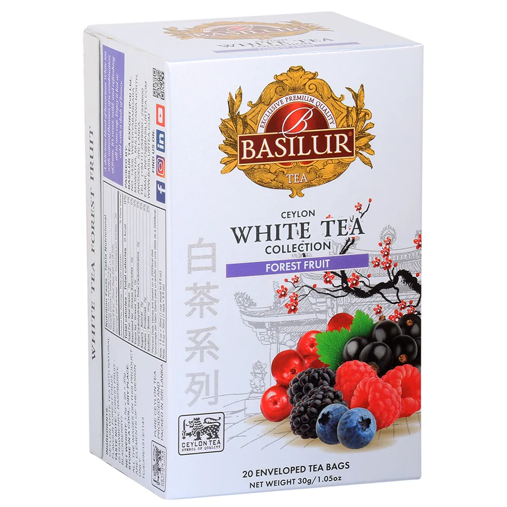 【Basilur 錫蘭茶】72165 水果風味茶包 1.5gx20(白茶)