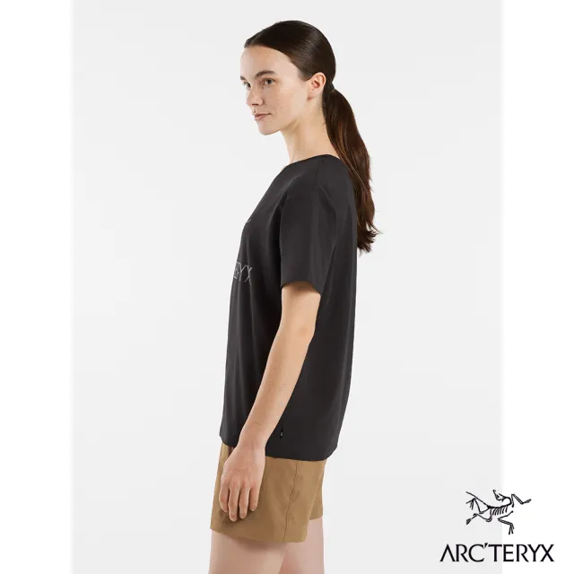 【Arcteryx 始祖鳥官方直營】女 LOGO 短袖休閒Tee(黑)