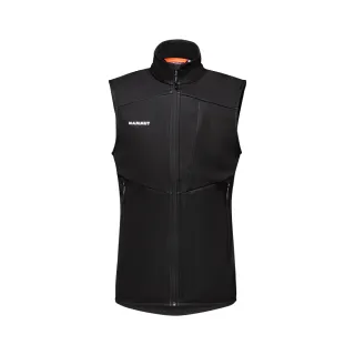 【Mammut 長毛象】Ultimate VII SO Vest Men 第七代經典軟殼立領背心 黑色 男款 #1011-01830