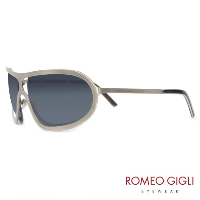 【Romeo Gigli】義大利一片式個性太陽眼鏡(銀-RG511-03)