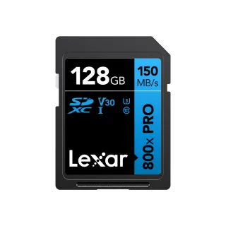 【Lexar 雷克沙】Professional 800x PRO SDXC UHS-I 128G記憶卡