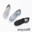 【Easy Spirit】CAPOTE 鑽面織布厚底休閒鞋(藍色)