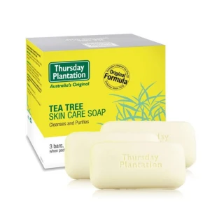 【ThursdayPlantation 星期四農莊】茶樹精油潔膚皂(3入盒裝)