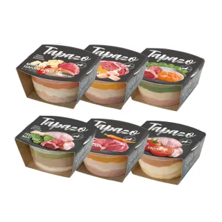 【TAPAZO 特百滋】犬用開胃三層杯80g*24入組(狗餐盒 全齡適用)