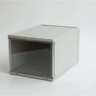 【特力屋】樹德拼拼樂收納鞋盒-灰色