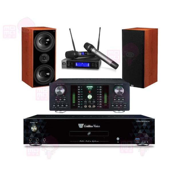 【金嗓】CPX-900 K1A+DB-7AN+JBL VM200+TDF M-103(4TB點歌機+擴大機+無線麥克風+喇叭)