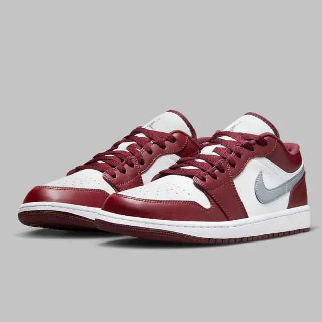 NIKE 耐吉】AIR JORDAN 1 LOW BORDEAUX 紅酒男鞋553558-615(AIR JORDAN 