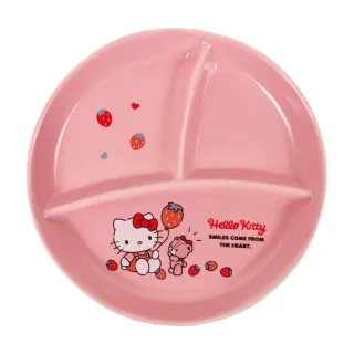 【生活工場】Hello Kitty分隔盤-草莓(Hello Kitty 三麗鷗 布丁狗 酷企鵝 庫洛米 兒童 正版授權)