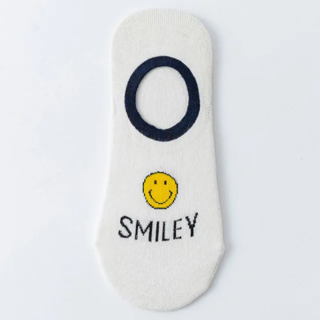 【Socks Form 襪子瘋】SMILEY日系棉質隱形襪(5色)