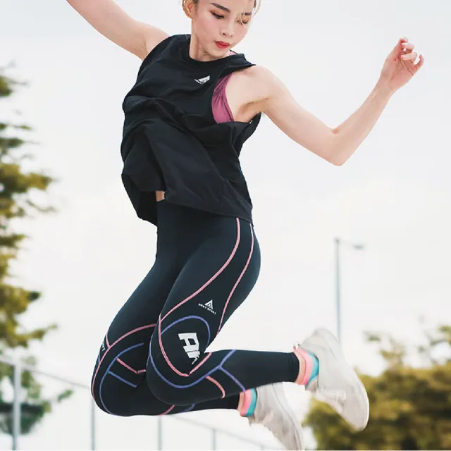 【AREXSPORT】百岳山友推薦 女萊卡經典強力包覆壓縮褲 粉紫 登山壓縮褲 水陸兩用褲 台灣製壓力褲