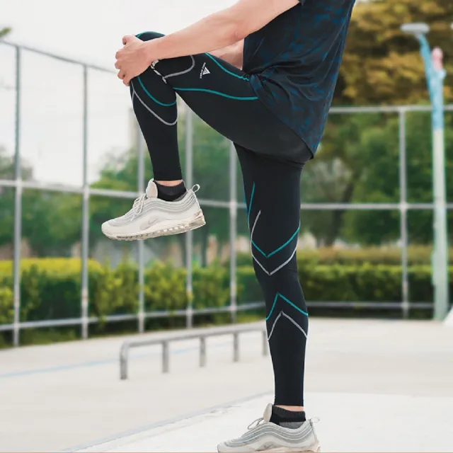 【AREXSPORT】百岳山友推薦 男萊卡經典強力包覆壓縮褲 果綠 登山壓縮褲 水陸兩用褲 台灣製壓力褲