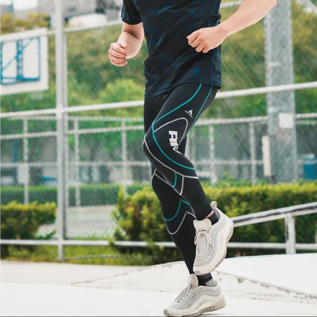 【AREXSPORT】百岳山友推薦 男萊卡經典強力包覆壓縮褲 果綠 登山壓縮褲 水陸兩用褲 台灣製壓力褲