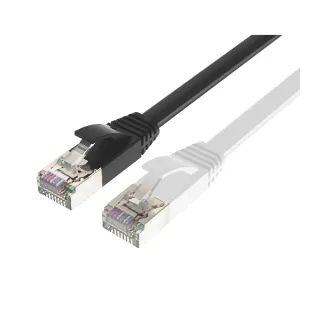 【POLYWELL】CAT6A 高速網路扁線 3M(適合ADSL/MOD/Giga網路交換器/無線路由器)