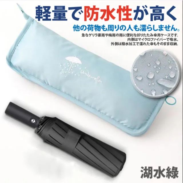 【Sayaka 紗彌佳】傘套  日本人氣雙面超強吸水折疊傘套(完全包覆的傘套)