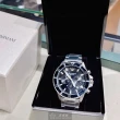 【EMPORIO ARMANI】ARMANI阿曼尼男錶型號AR00014(黑色錶面黑錶殼銀色精鋼錶帶款)