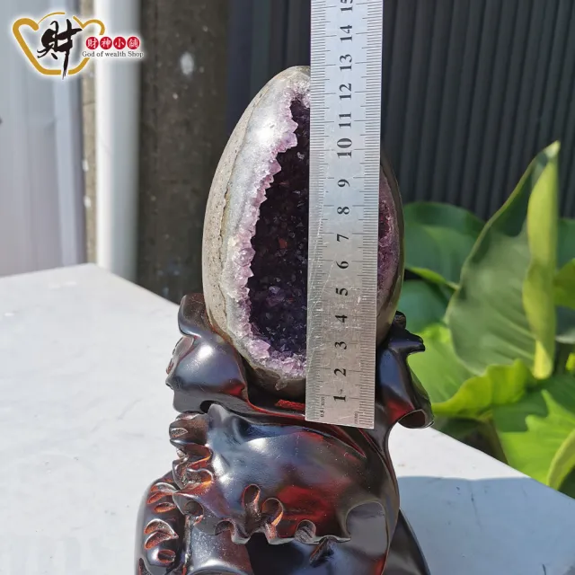 【財神小舖】5A頂級天然烏拉圭紫晶洞 水晶洞 紫水晶 消磁 鎮宅 招財(22.5×13cm1.5KG一物一拍)