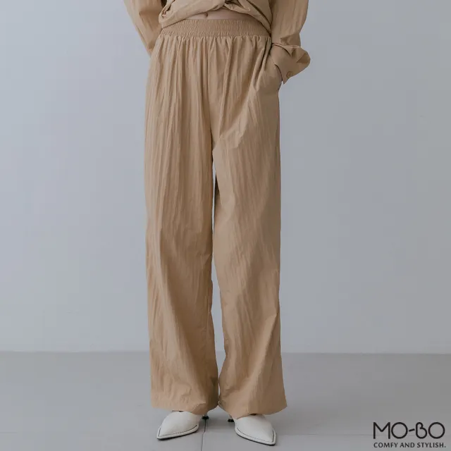 【MO-BO】簡約魅力全鬆緊寬褲(褲子)
