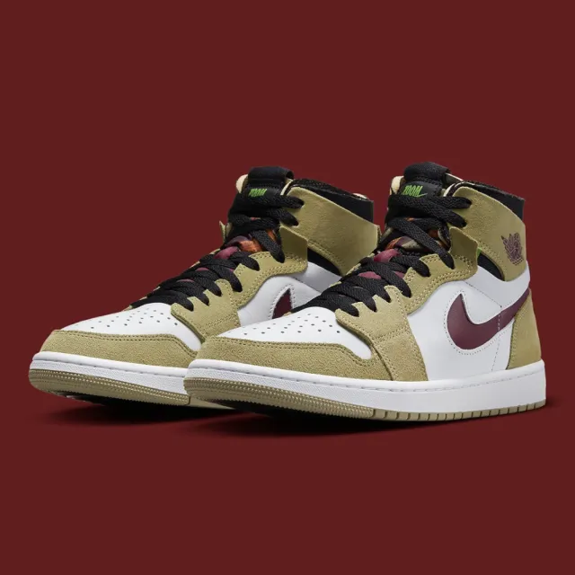 NIKE 耐吉】Air Jordan 1 Zoom CMFT Neutral Olive 橄欖酒紅男款CT0978