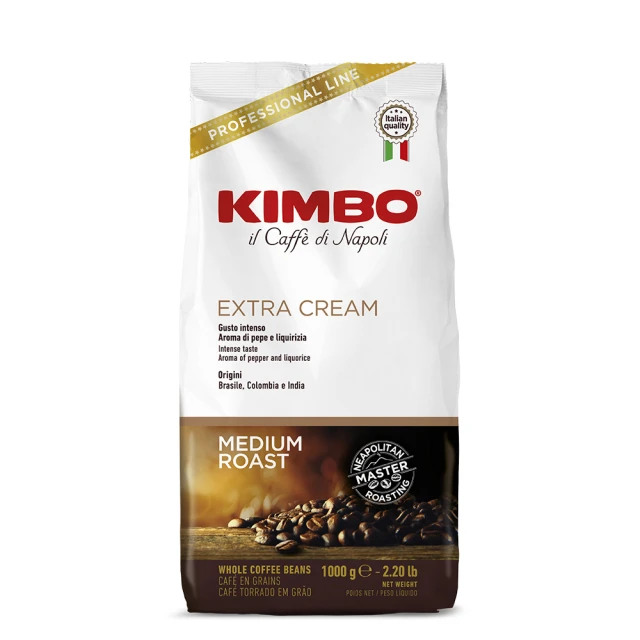 【KIMBO】義大利 Extra Cream 中培特級咖啡豆 1000g