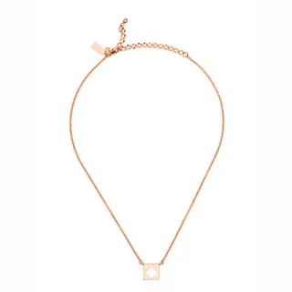 【KATE SPADE】玫瑰金黑桃圖案項鏈