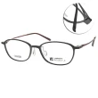 【Alphameer】光學眼鏡 韓國塑鋼細框款 Project-C系列(黑 霧面紅#AM3906 C111-11號腳)