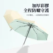 【OMG】50倍防曬晴雨傘 全自動彩膠防曬遮陽傘(折疊傘/UPF50+/8骨防風)