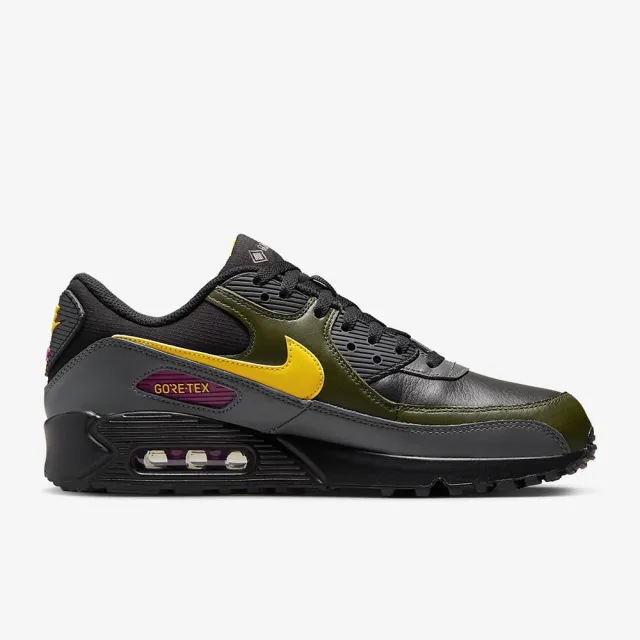 NIKE 耐吉 休閒鞋 運動鞋 防潑水 AIR MAX 90 GORETEX 男鞋 黑綠(DJ9779001)