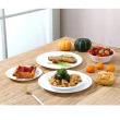 【CorelleBrands 康寧餐具】PYREX 靚白強化玻璃6件式餐盤組(F03)