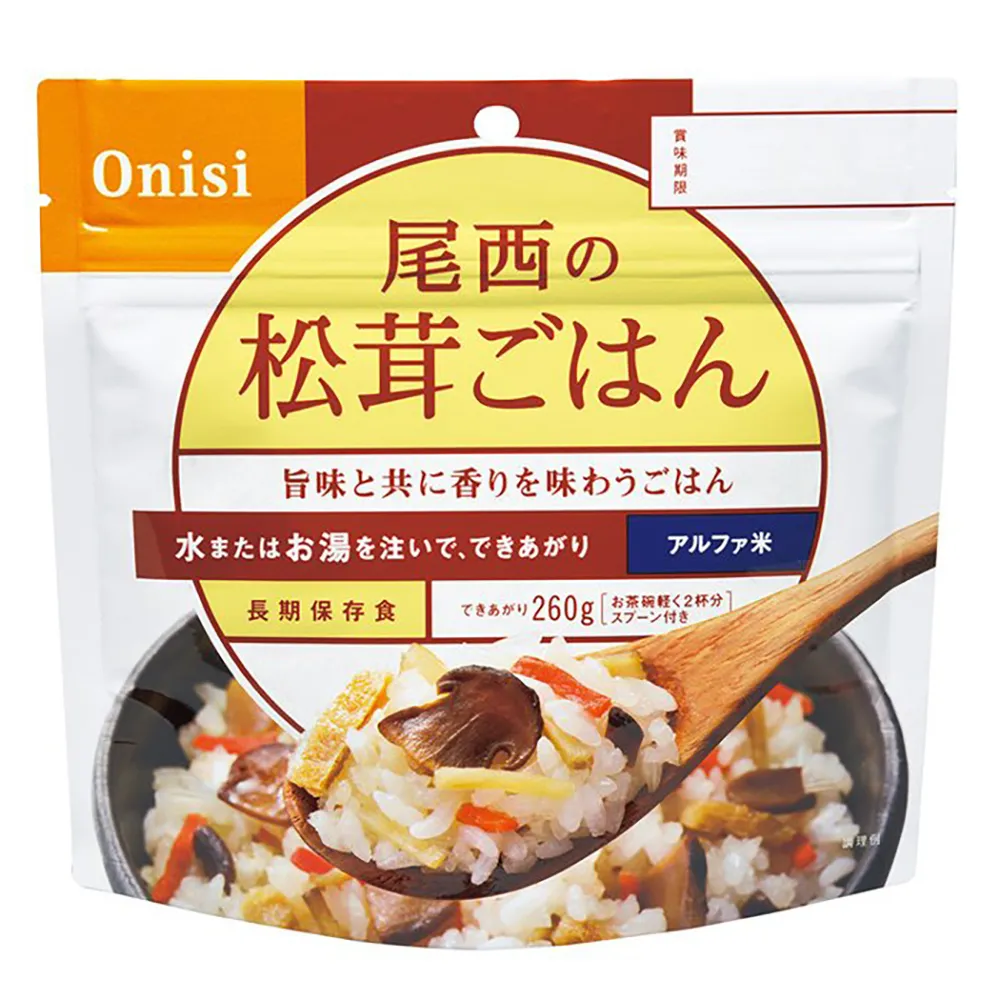 【日本尾西Onisi】即食沖泡松茸飯100g(沖泡飯系列)