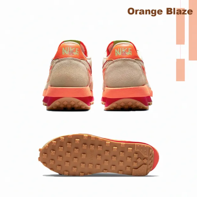NIKE 耐吉】聯名款Clot x Sacai x Nike LDWaffle 米白橘休閒鞋男鞋