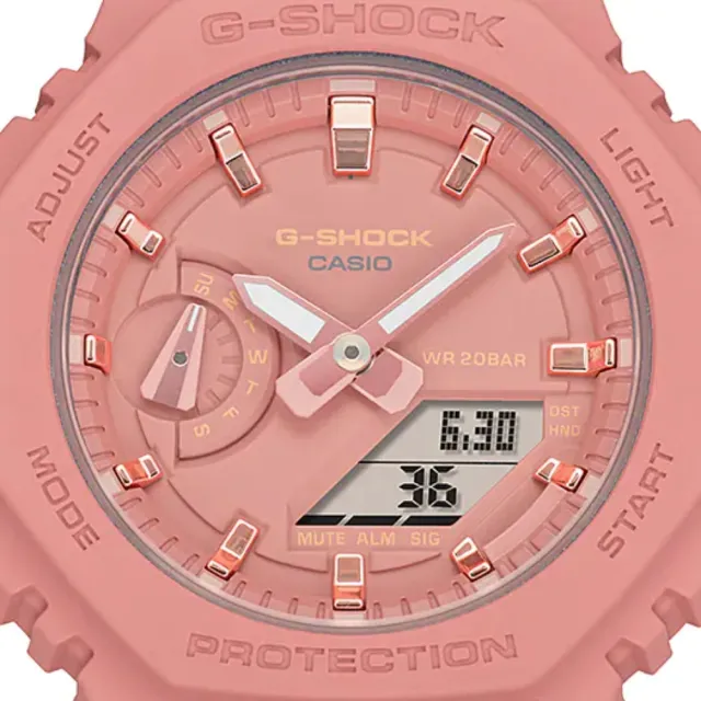 【CASIO 卡西歐】八角纖薄G-SHOCK WOMEN系列(GMA-S2100-4A2)
