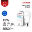 【TOSHIBA 東芝】光耀 13W LED燈泡(白光/黃光/自然色)