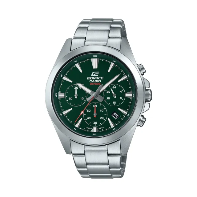 【CASIO 卡西歐】CASIO卡西歐 EDIFICE 簡約運動風格 三針三眼 日期顯示窗_43.9mm(EFV-630D-3A)