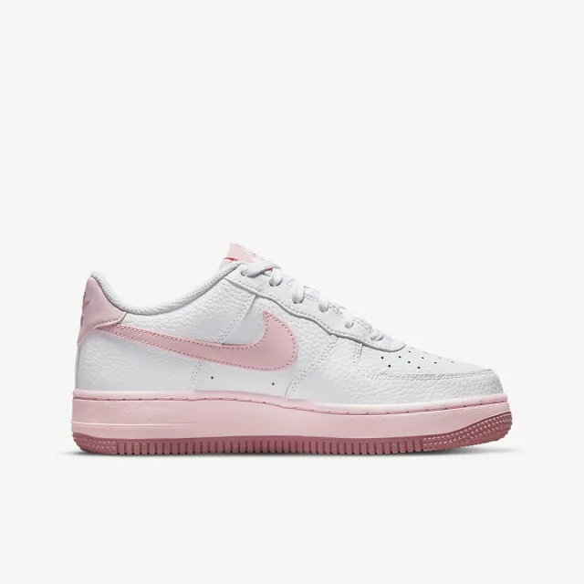 【NIKE 耐吉】休閒鞋 運動鞋 AIR FORCE 1 GS 男鞋 女鞋大童 白粉(CT3839107)