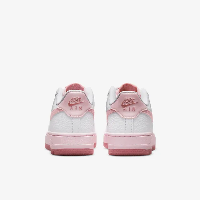 【NIKE 耐吉】休閒鞋 運動鞋 AIR FORCE 1 GS 男鞋 女鞋大童 白粉(CT3839107)