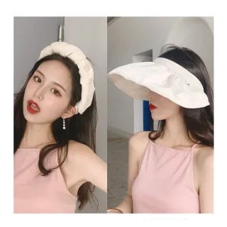 【NANA】娜娜兩用髮箍貝殼遮陽帽 NA110108(遮陽帽)