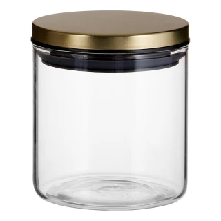 【Premier】Freska玻璃密封罐 550ml(保鮮罐 咖啡罐 收納罐 零食罐 儲物罐)