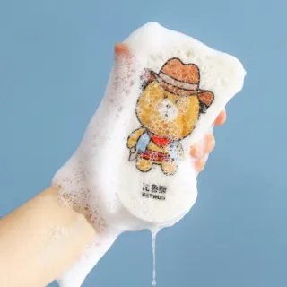 【Dagebeno荷生活】寶寶柔膚加厚款木漿棉強力起泡不傷肌膚沐浴海棉(2入)