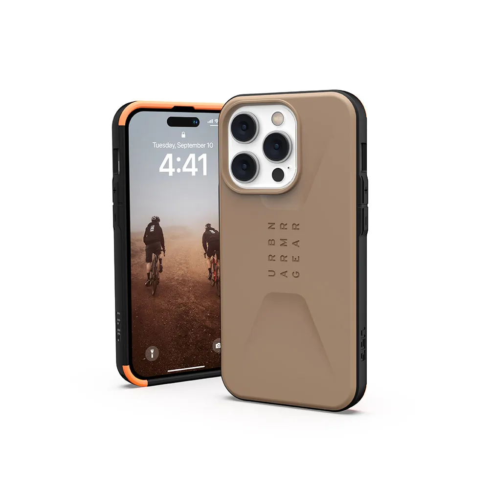 【UAG】iPhone 14 Pro 耐衝擊簡約保護殼-沙(UAG)