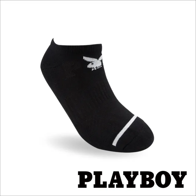 【PLAYBOY】8雙組簡約兔隱形運動襪(運動襪/男襪/隱形襪/厚襪)