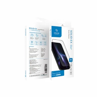 【iMos】iPhone 14 Pro 6.1吋 滿版黑邊 9M 人造藍寶石玻璃螢幕保護貼