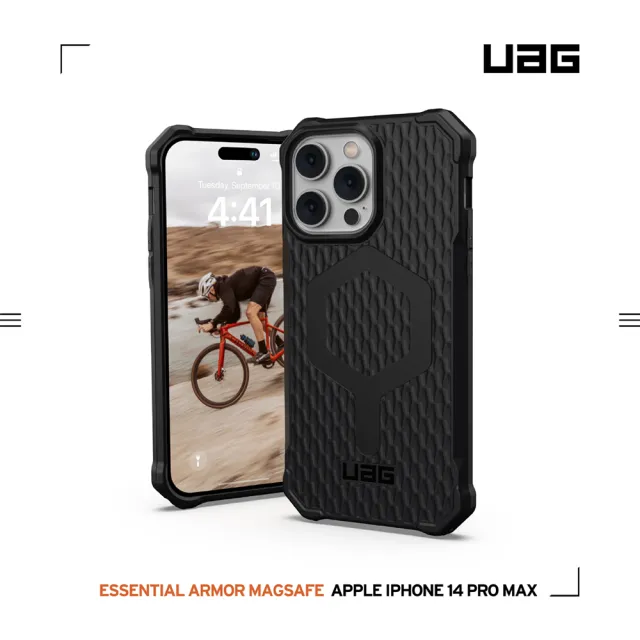 【UAG】iPhone 14 Pro Max MagSafe 耐衝擊輕量保護殼-黑(UAG)