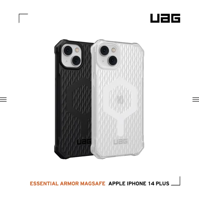 【UAG】iPhone 14 Plus MagSafe 耐衝擊輕量保護殼-黑(UAG)