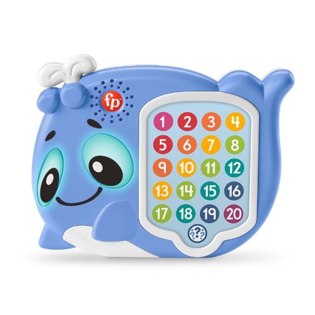 【Fisher price 費雪】LINKIMALS聲光學習鯨魚(寶寶安撫/匯樂感統玩具/幼兒玩具/早教啟蒙/感覺啟蒙)
