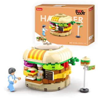 【Sluban啟蒙積木】漢堡屋B0705A(街景積木)