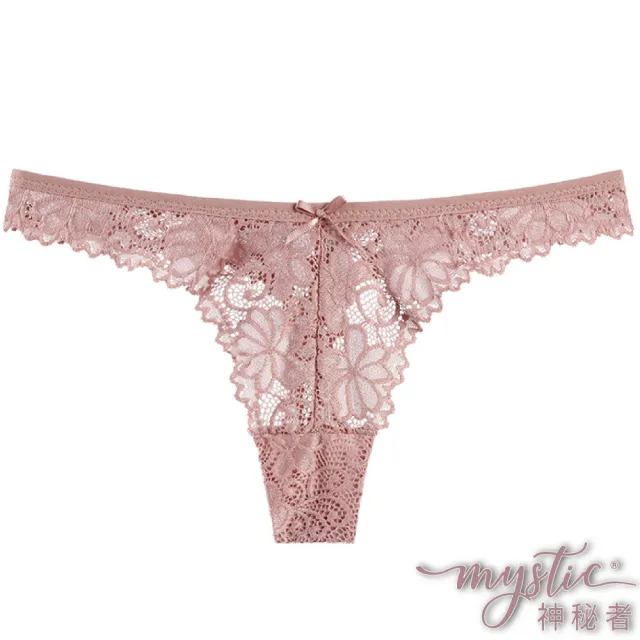 【TING BRA 婷姐內衣】女內褲5入組 蕾絲花紋蝴蝶結丁字內褲(5色各一)